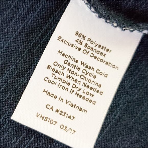 Talbots Navy, Red Open Front Cardigan Sweater SMALL Petite Layering  SP - Picture 7 of 7